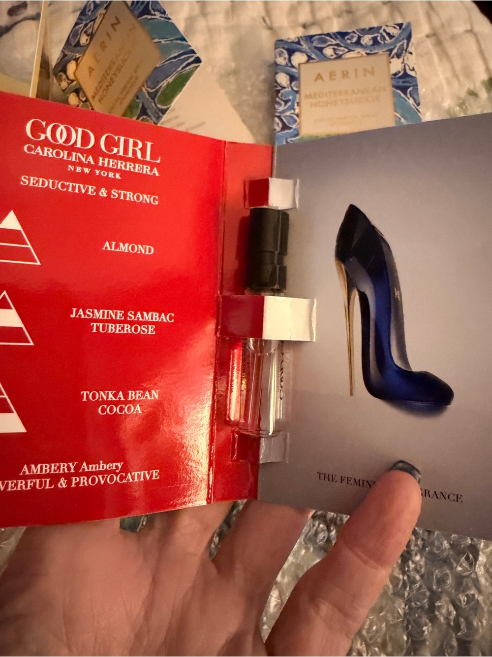 AERIN Perfume Samples Plus Bonus Carolina Herrera Perfume Sample - Picture 6 of 6